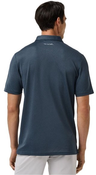Travis Mathew Good Good Acropolis heren polo, mood indigo/vintage indigo