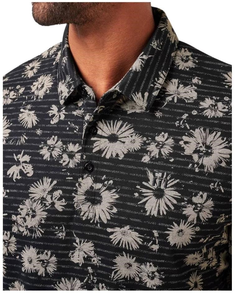 Travis Mathew Shaved Grove heren polo, zwart