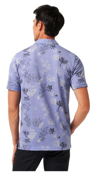 Travis Mathew Featherweight Cruise heren polo, heather violet storm