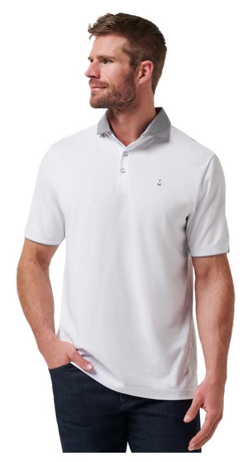Travis Mathew Reservation Number heren polo, wit