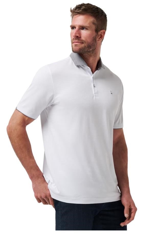 Travis Mathew Reservation Number heren polo, wit