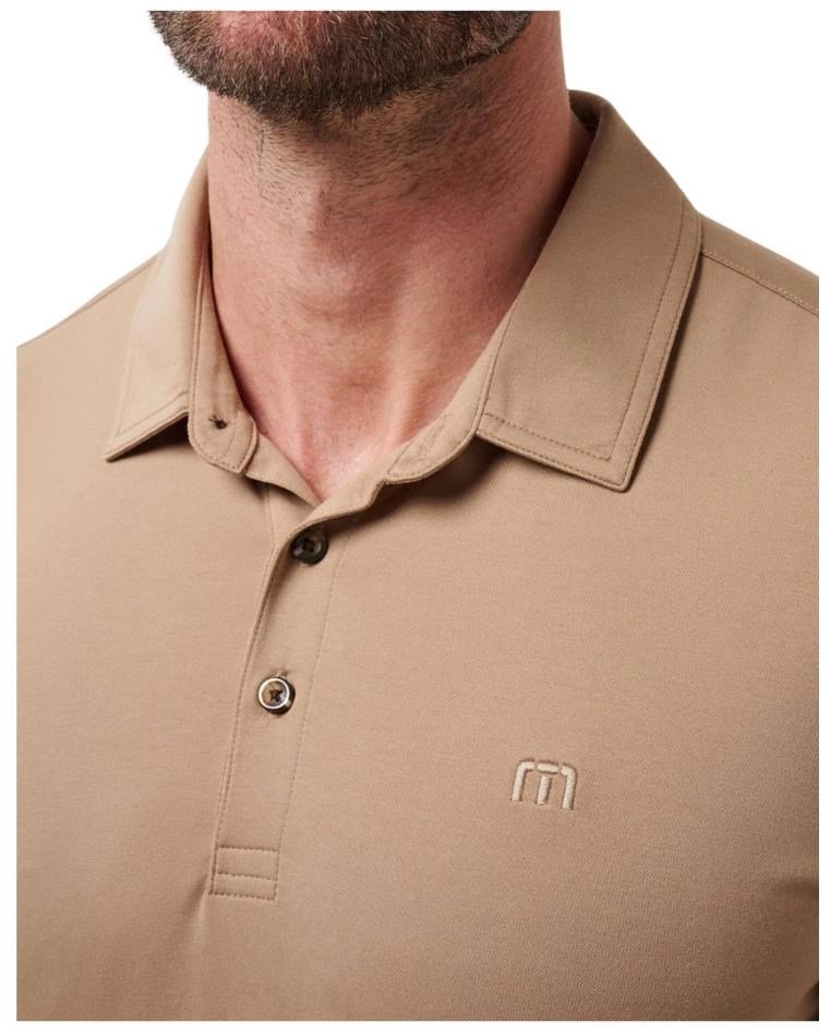 Travis Mathew Featherweight heren polo, portabella