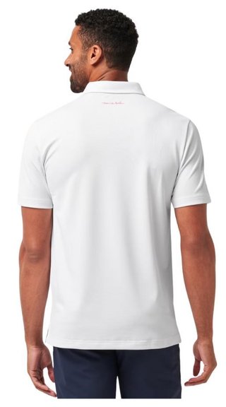 Travis Mathew Good Good Flourish heren polo, wit