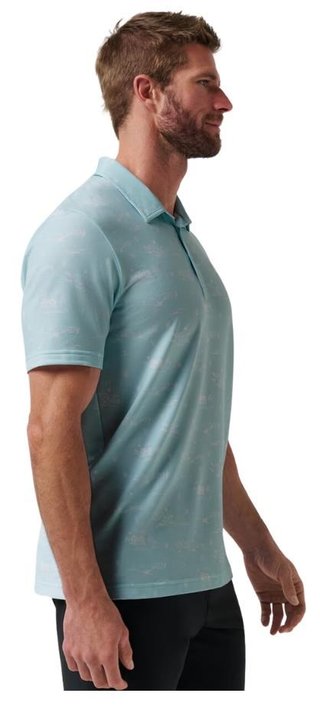 Travis Mathew Featherweight City heren polo, cory blue