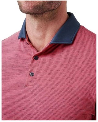Travis Mathew Common Interest heren polo, rose wine