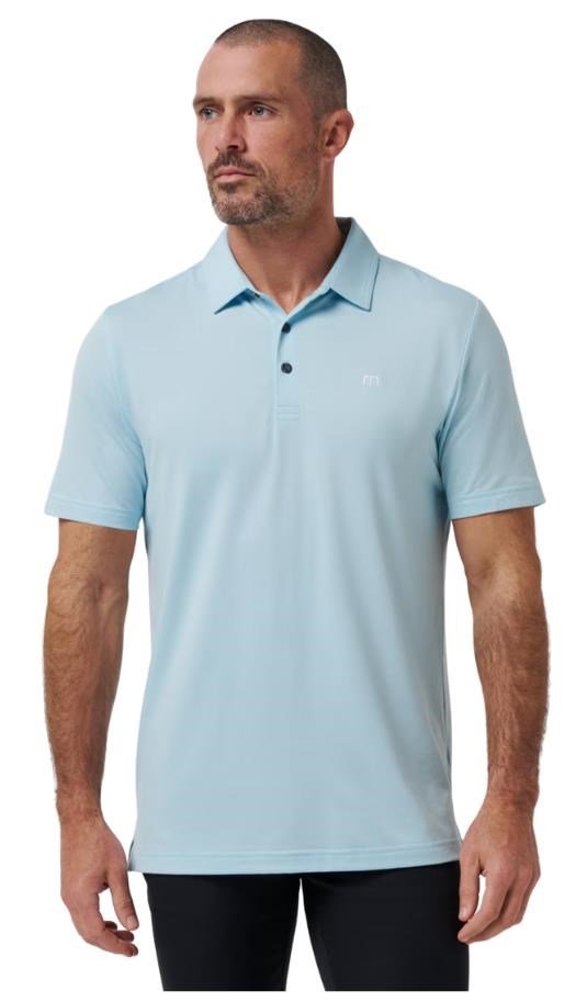 Travis Mathew Featherweight heren polo, cory blue