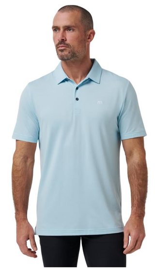 Travis Mathew Featherweight heren polo, cory blue