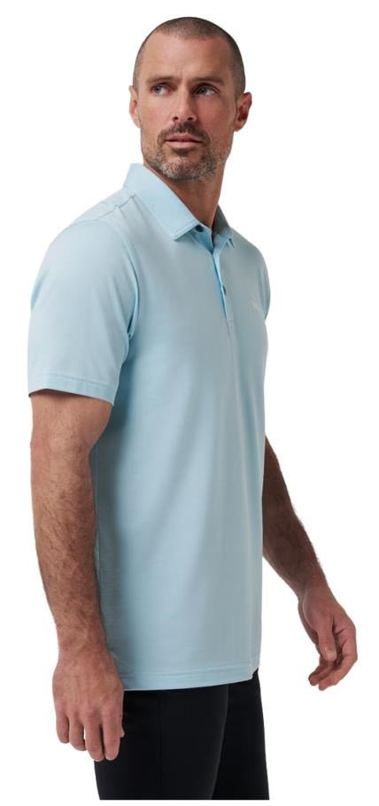 Travis Mathew Featherweight heren polo, cory blue