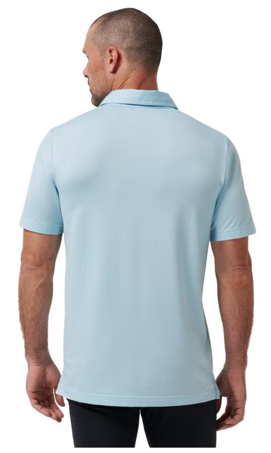 Travis Mathew Featherweight heren polo, cory blue