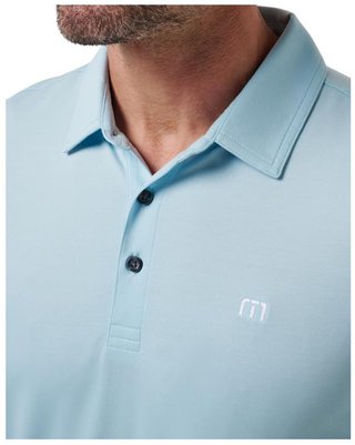 Travis Mathew Featherweight heren polo, cory blue