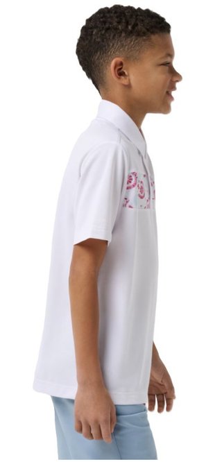 Travis Mathew Good Good Flourish junior polo, wit