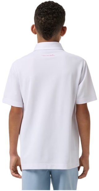 Travis Mathew Good Good Flourish junior polo, wit
