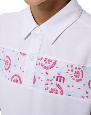 Travis Mathew Good Good Flourish junior polo, wit
