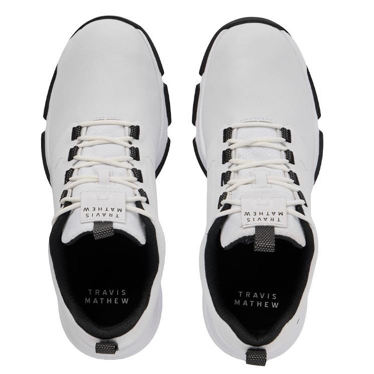 Travis Mathew The Ringer II heren golfschoenen, wit
