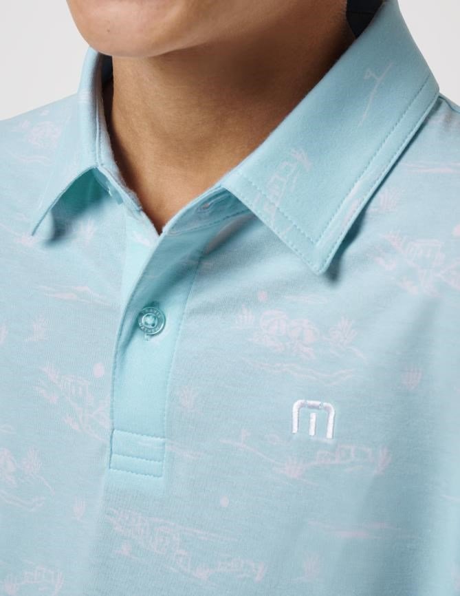 Travis Mathew TROPICAL ROAD junior polo, cory blue