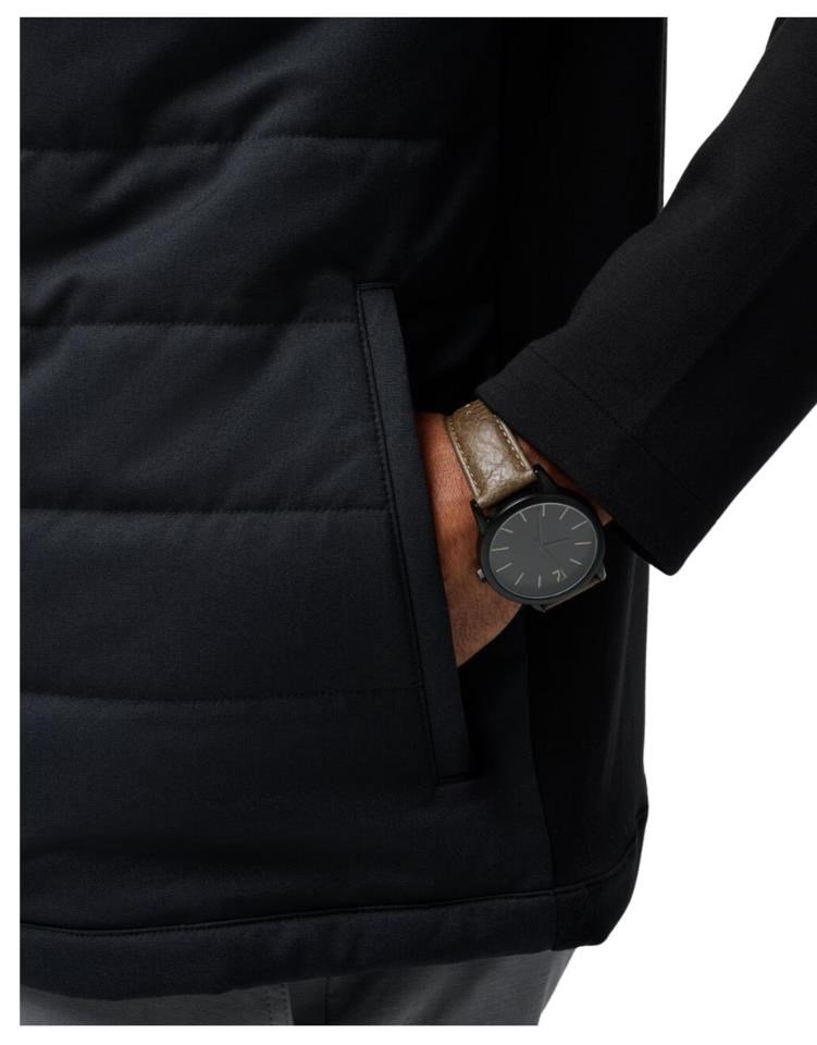 Travis Mathew Point of Sail Full Zip heren jack, zwart