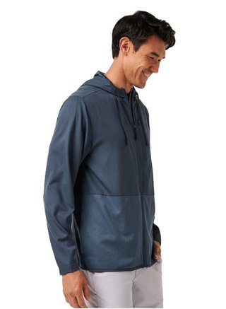 Travis Mathew Deepspace Full Zip heren hoodie, mood indigo/vintage indigo