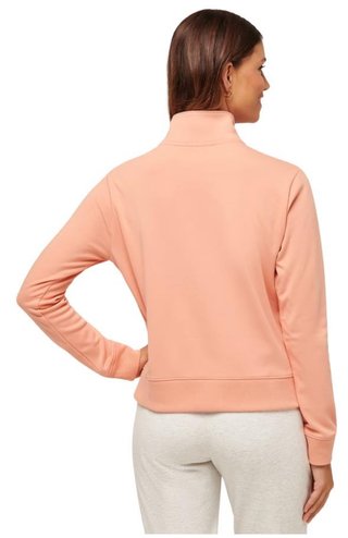Travis Mathew Cloud Fleece Half-Zip dames sweatshirt, canyon sunset