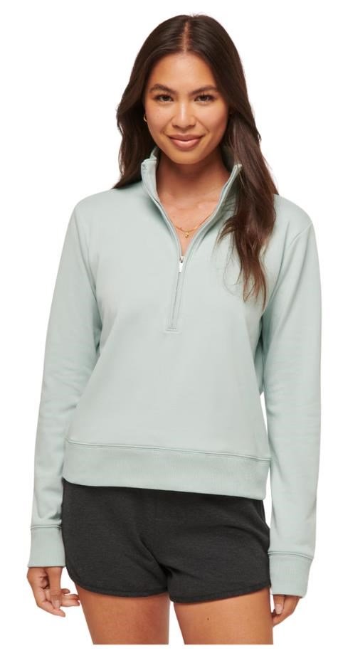 Travis Mathew Cloud Fleece Half-Zip dames sweatshirt, ether