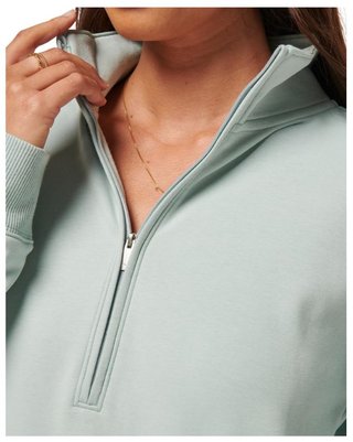 Travis Mathew Cloud Fleece Half-Zip dames sweatshirt, ether