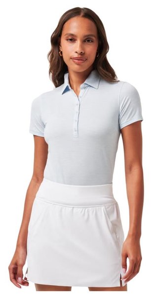 Travis Mathew Featherweight Active dames polo, heather kentucky blue
