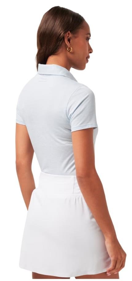 Travis Mathew Featherweight Active dames polo, heather kentucky blue