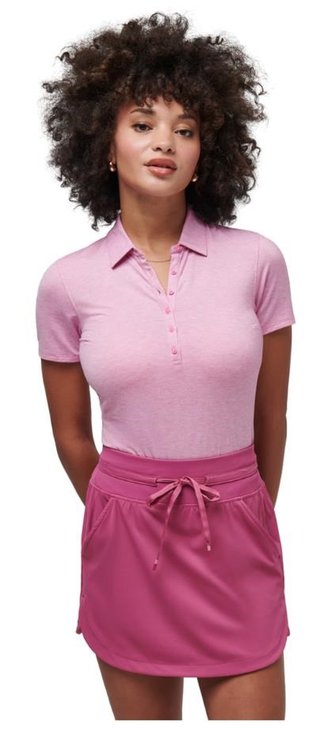 Travis Mathew Featherweight Active dames polo, heather red violet