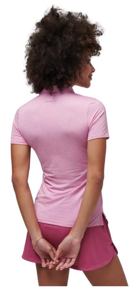 Travis Mathew Featherweight Active dames polo, heather red violet