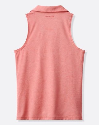Travis Mathew Featherweight Active 2.0 Sleeveless dames polo, heather porcelain rose