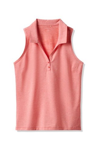 Travis Mathew Featherweight Active 2.0 Sleeveless dames polo, heather porcelain rose