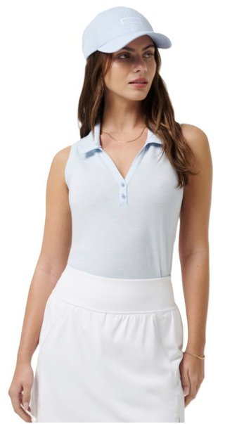 Travis Mathew Featherweight Active 2.0 Sleeveless dames polo, heather kentucky blue