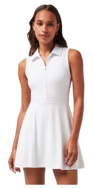 Travis Mathew Moveknit Sleeveless Polo damesjurk, wit