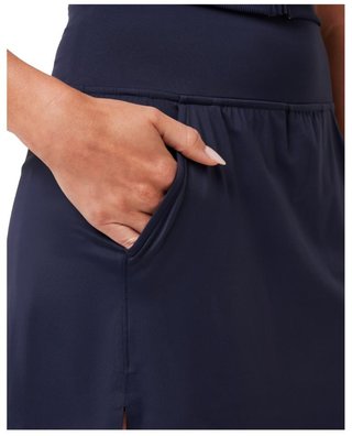 Travis Mathew Game Set Match Moveknit dames skort, navy blazer