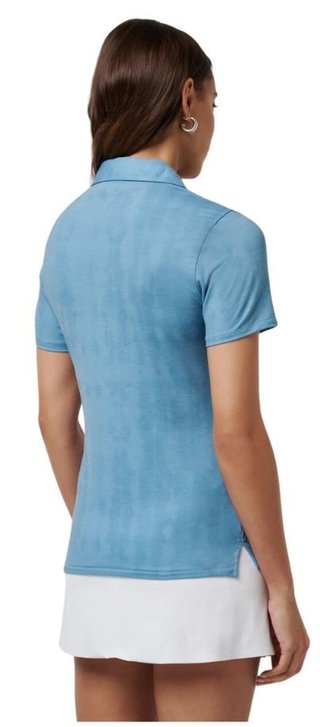 Travis Mathew Featherweight Active Printed dames polo, smoke blue multi
