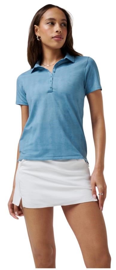 Travis Mathew Featherweight Active Printed dames polo, smoke blue multi