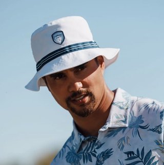 Callaway Bucket Hat heren, wit/navy