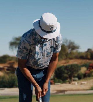 Callaway Bucket Hat heren, wit/navy