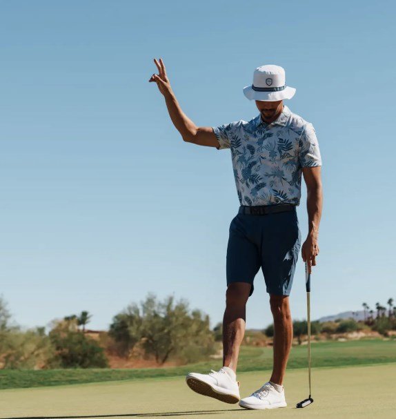 Callaway Bucket Hat heren, wit/navy