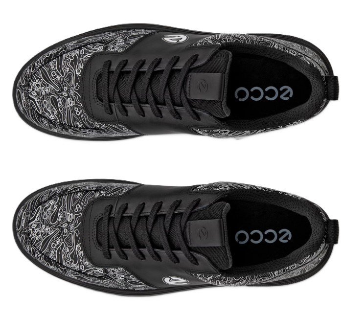 Ecco Street 720 heren golfschoenen, zwart