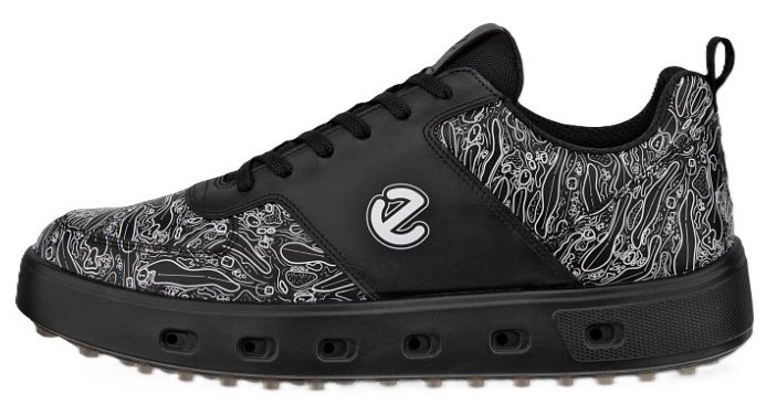 Ecco Street 720 heren golfschoenen, zwart