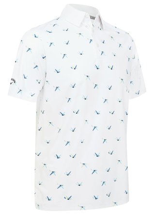 Callaway All Over Birdie heren polo, bright white