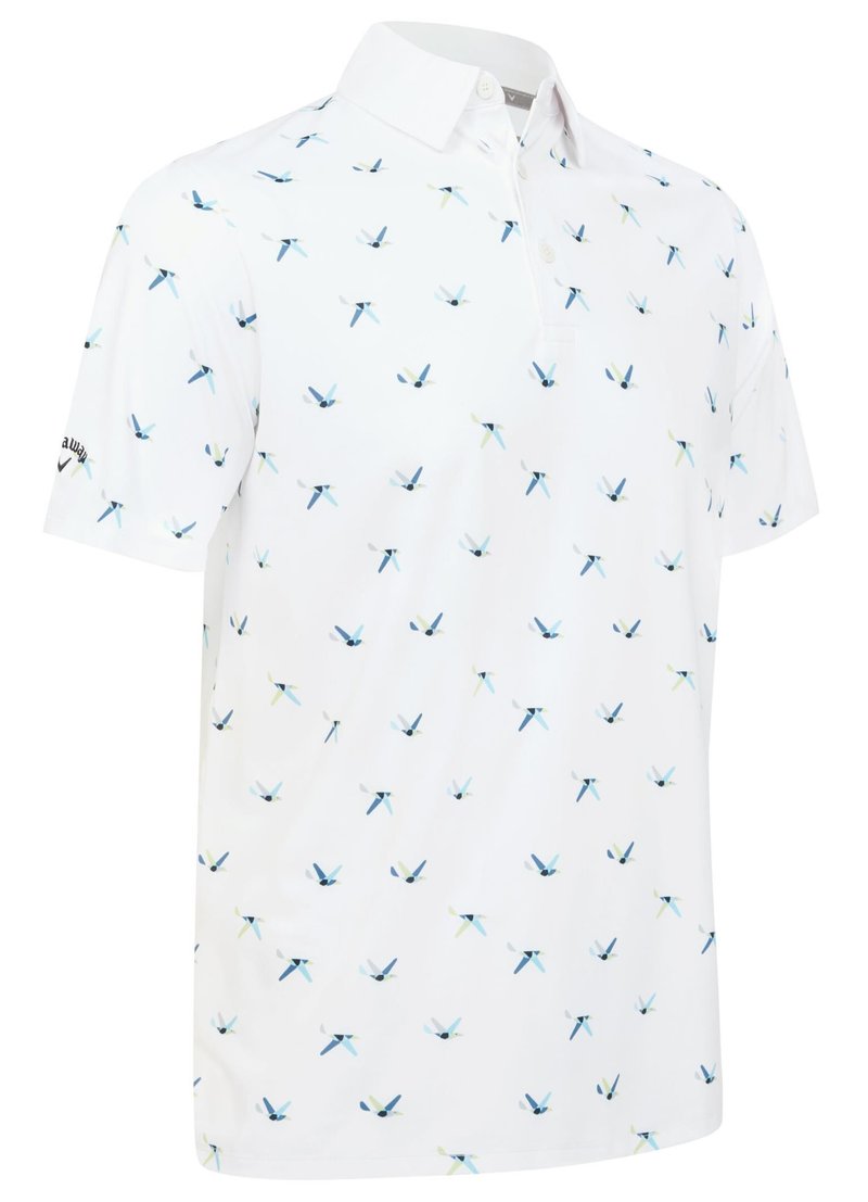 Callaway All Over Birdie heren polo, bright white