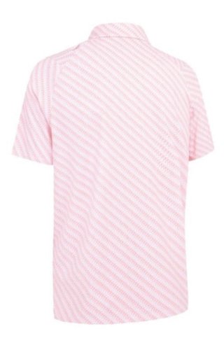 Callaway Twill Print heren polo, strawberry pink