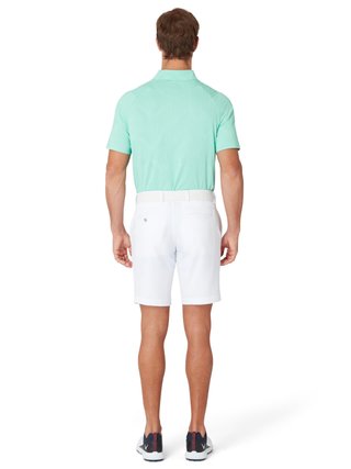 Callaway Warped Gingham Print heren polo, neptune green