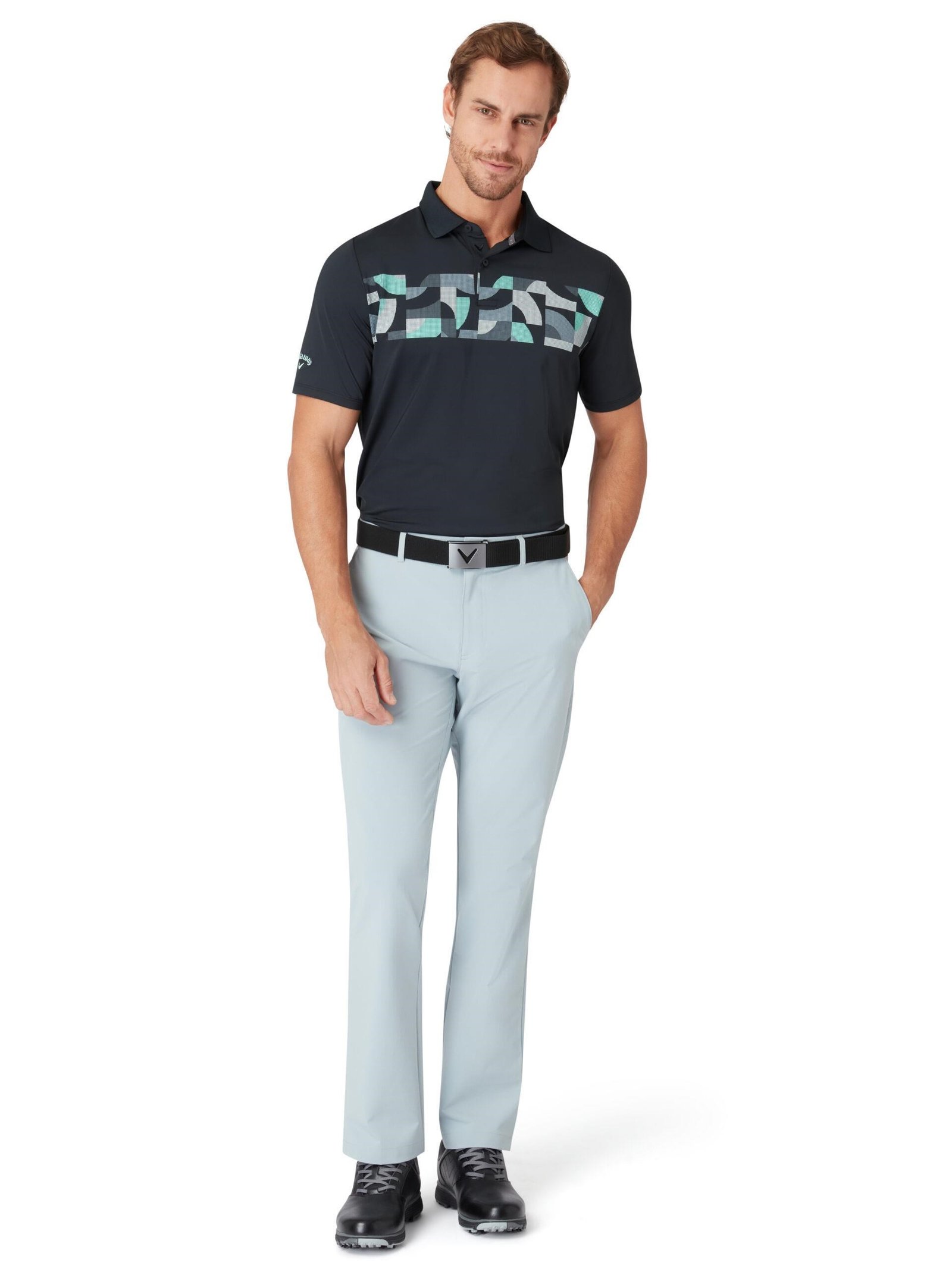 Callaway Optical 'C' heren polo, caviar