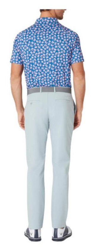 Callaway Crab Novelty Print heren polo, galaxy blue
