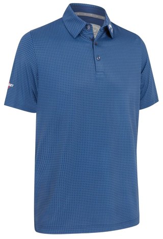 Callaway Odyssey Print heren polo, peacoat