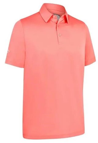 Callaway Swing Tech Tour Fit Solid heren polo, strawberry pink