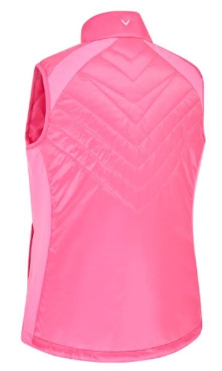 Callaway Chev Primaloft dames vest, cheeky pink