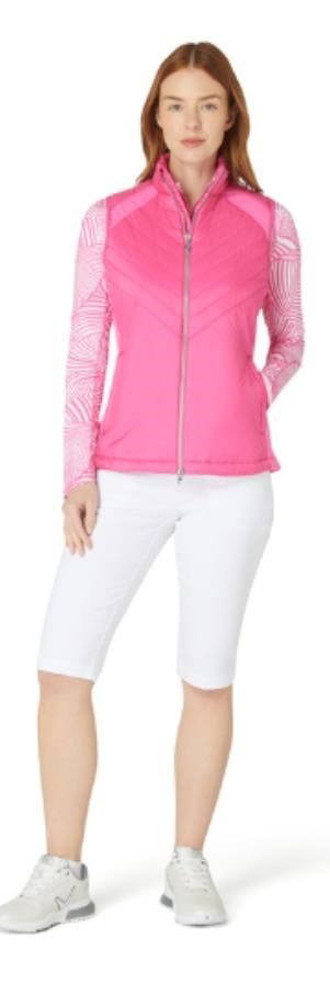 Callaway Chev Primaloft dames vest, cheeky pink
